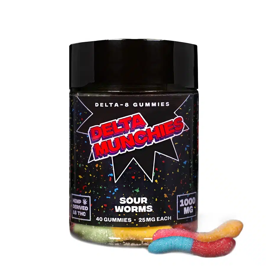 Delta munchies sour worm gummies