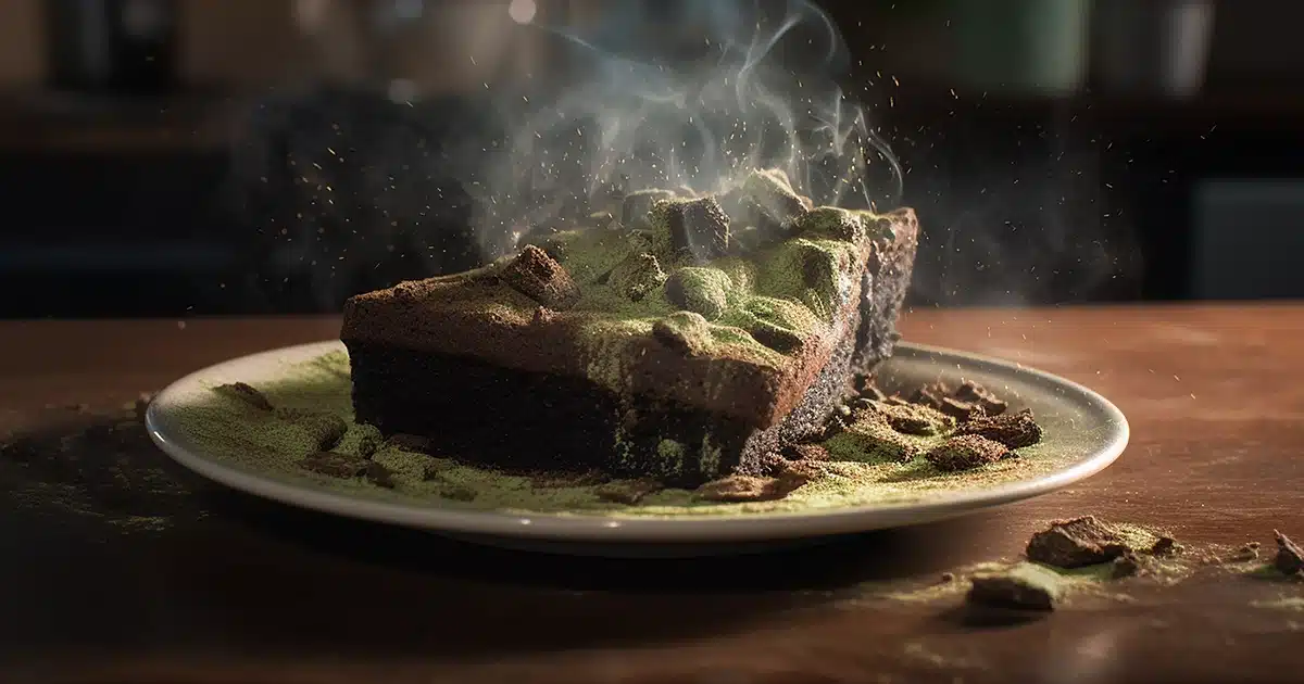 A hot and steamy pile of moldy weed brownies.
