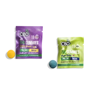 cbdfx thc gummies samples, 1 pack of CBDFX Lemon Dream Indica and 1-pack of Magic Melon Sativa.